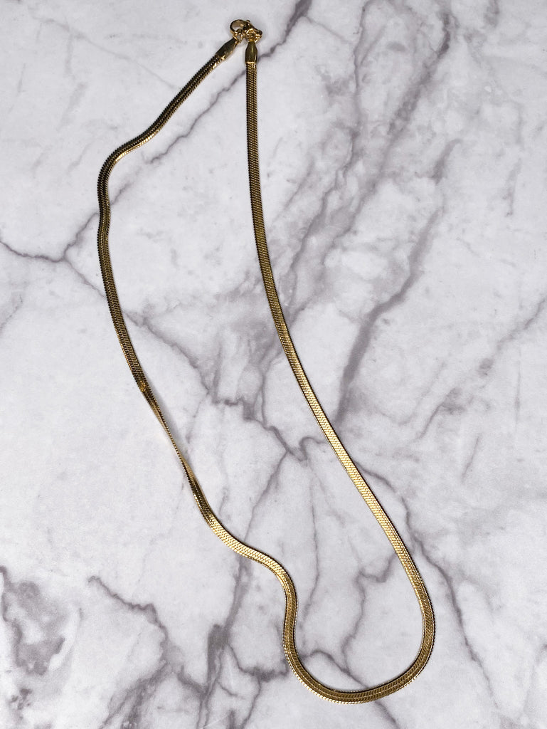 Jennifer Thames Basic Gold Chain Necklace