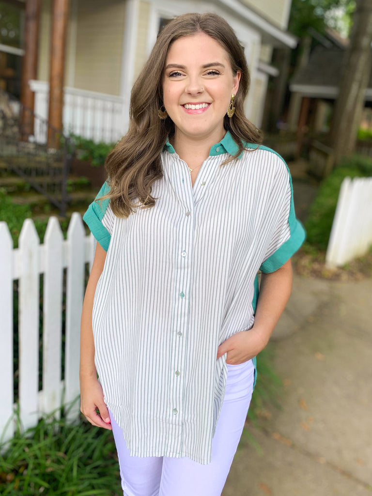 Nothing To Lose Button Down Top