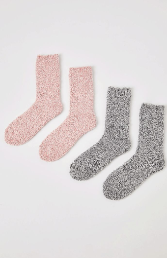 Z Supply Plush Socks: Rose